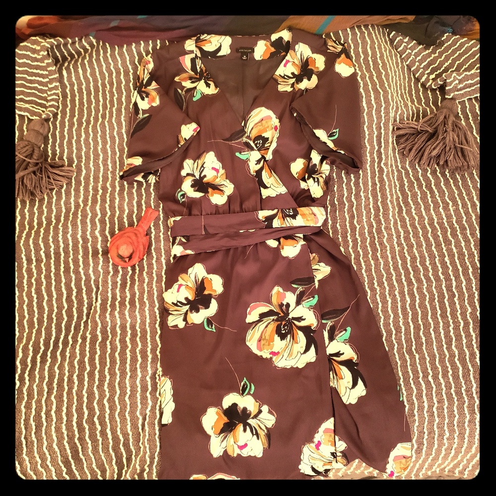 Ann Taylor wrap around dress